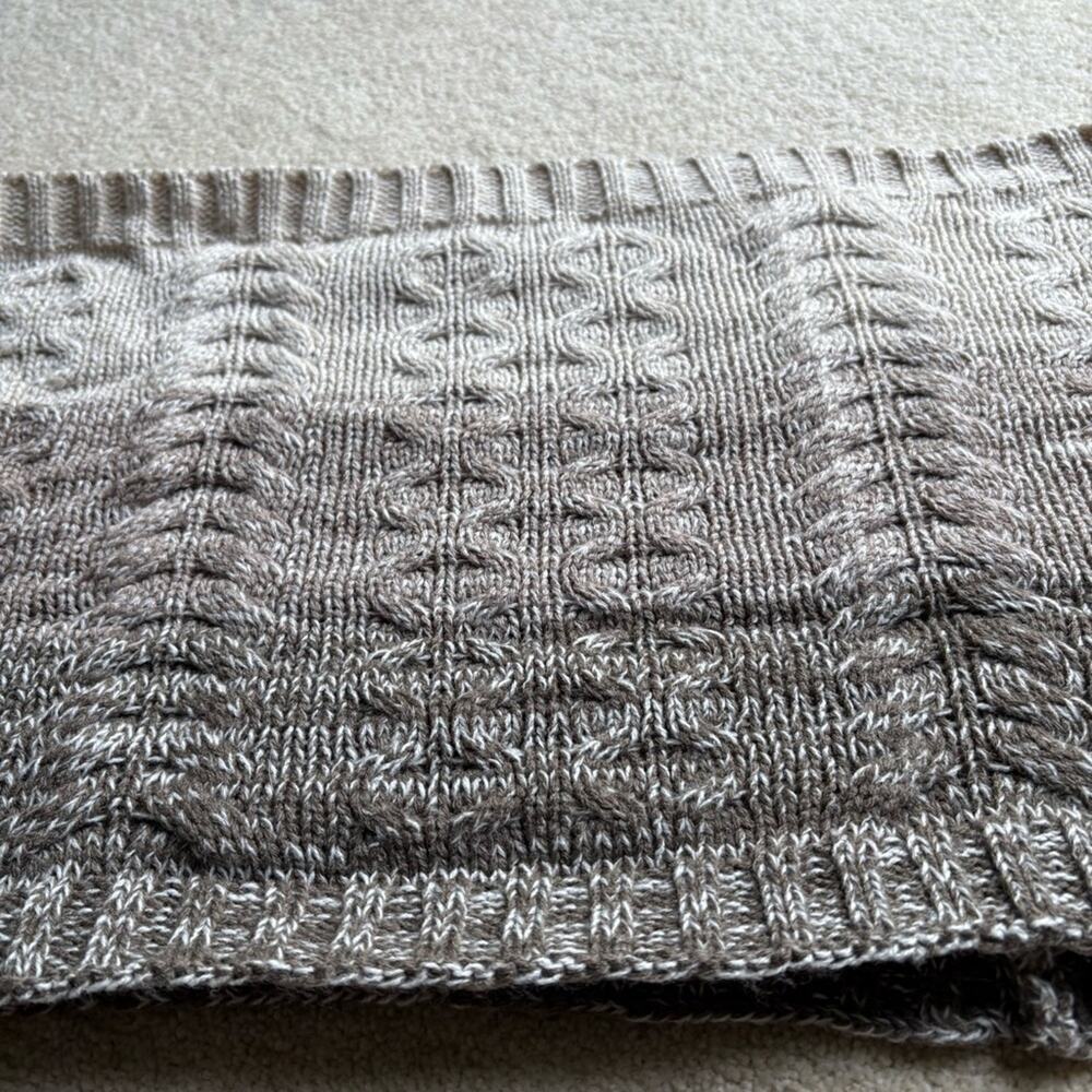 New York & Company Cream Knit Scarf - Picture 2 of 4